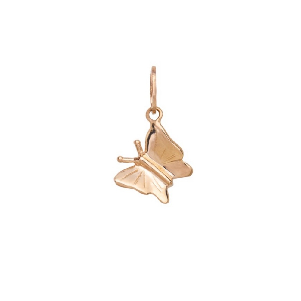 Catbird Gold Butterfly Charm